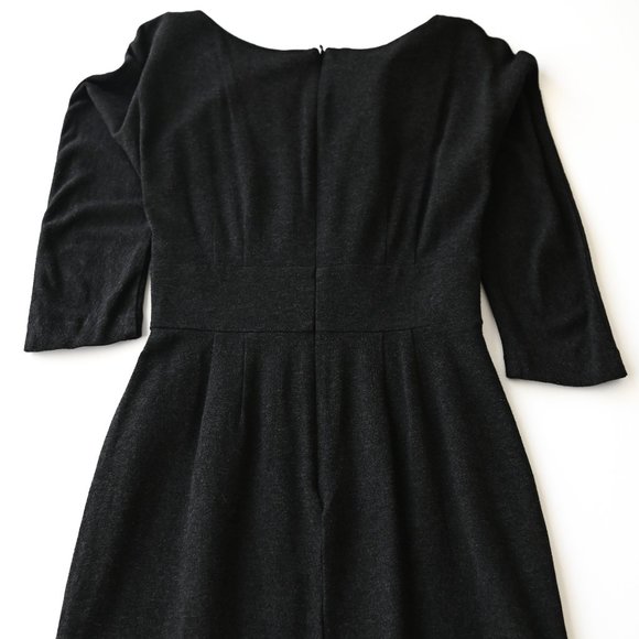TRINA TURK LA Charcoal Grey Heather Knit Dress - Size 0 - Picture 6 of 9